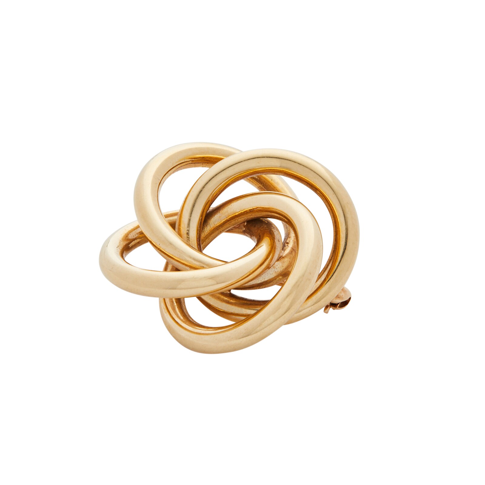 Vintage And Estate Jewelry 18k Yellow Gold Tiffany&Co Spiral Design Pin