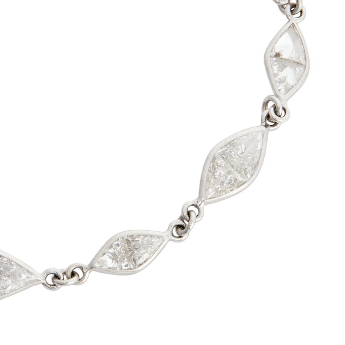 Vintage And Estate Jewelry Platinum 42.63cttw Diamond Necklace