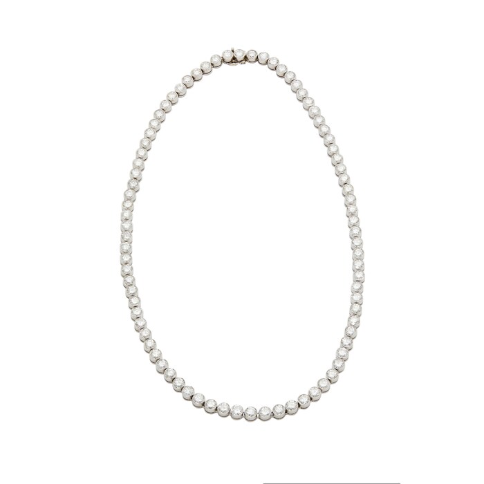 Betteridge Estate Platinum 25.30cttw Diamond Necklace