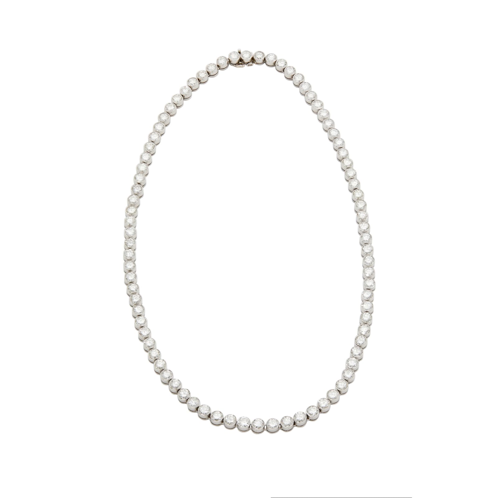 Vintage And Estate Jewelry Platinum 25.30cttw Diamond Necklace