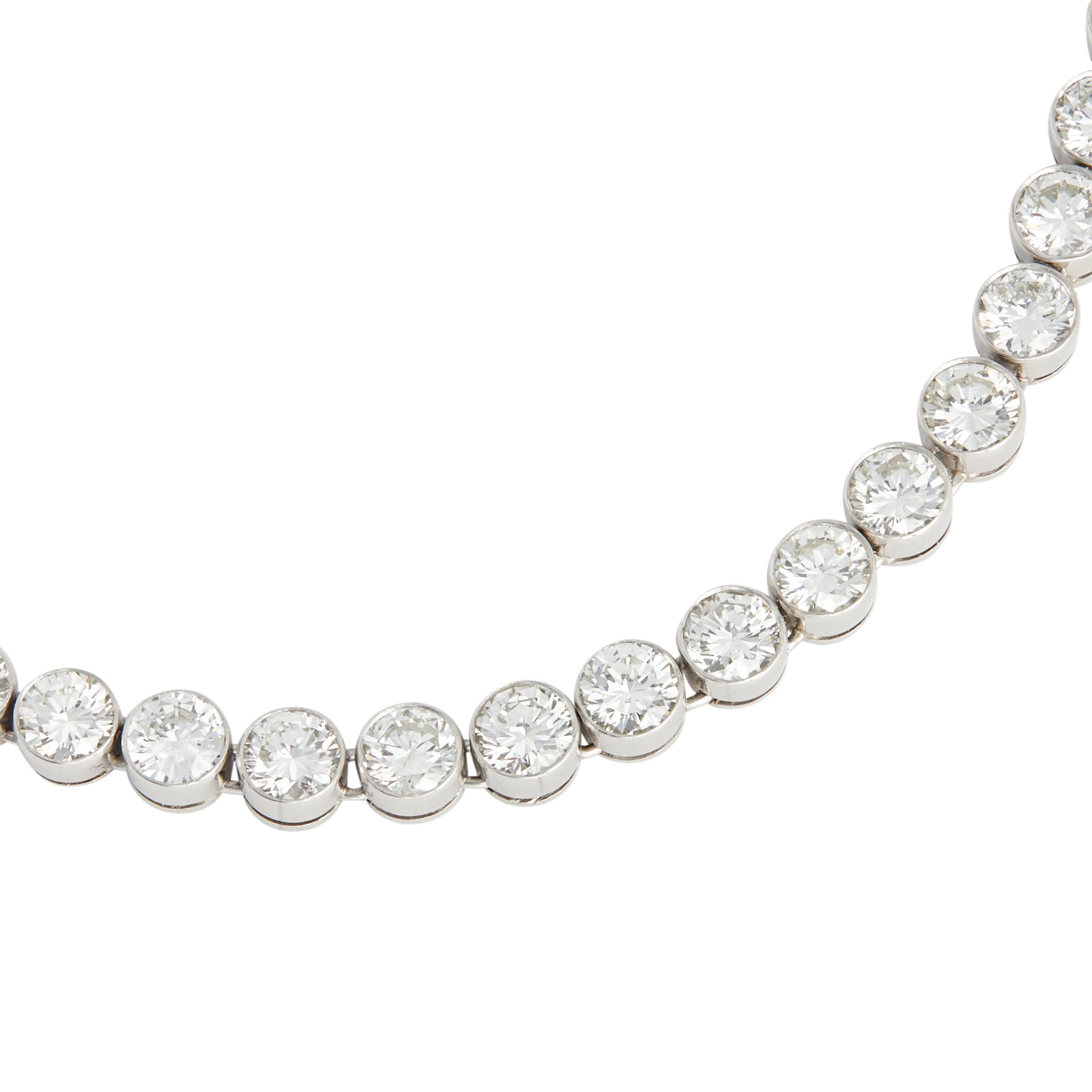 Vintage And Estate Jewelry Platinum 25.30cttw Diamond Necklace Vintage And Estate Jewelry Platinum 25.30cttw Diamond Necklace