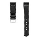Gallet Black Leather Strap - Standard Length 16cm-19cm