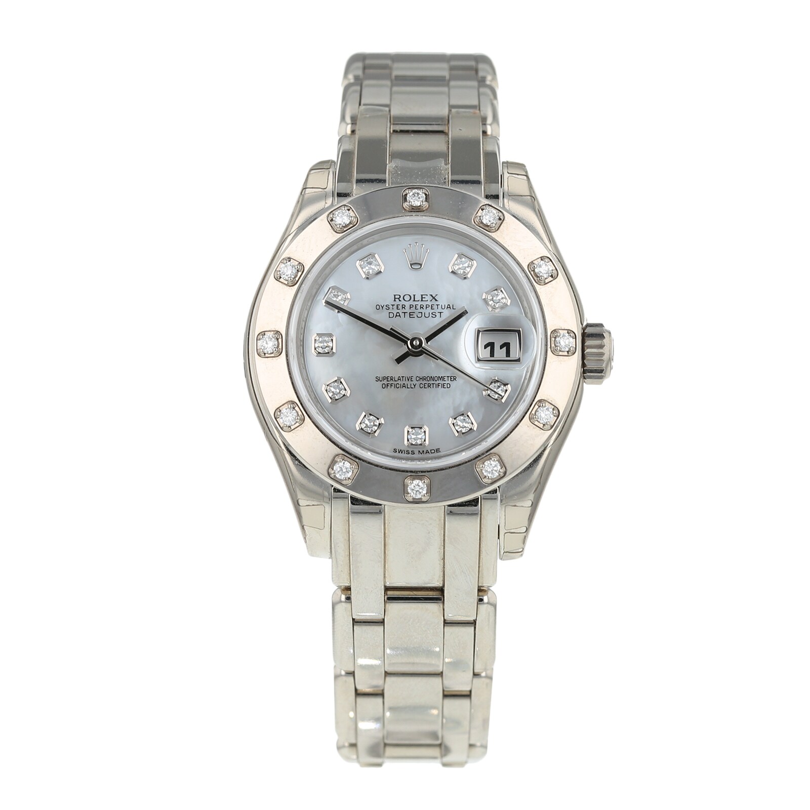 Pre-Owned Rolex Pre-Owned Rolex Datejust Pearlmaster Ladies Watch 80319