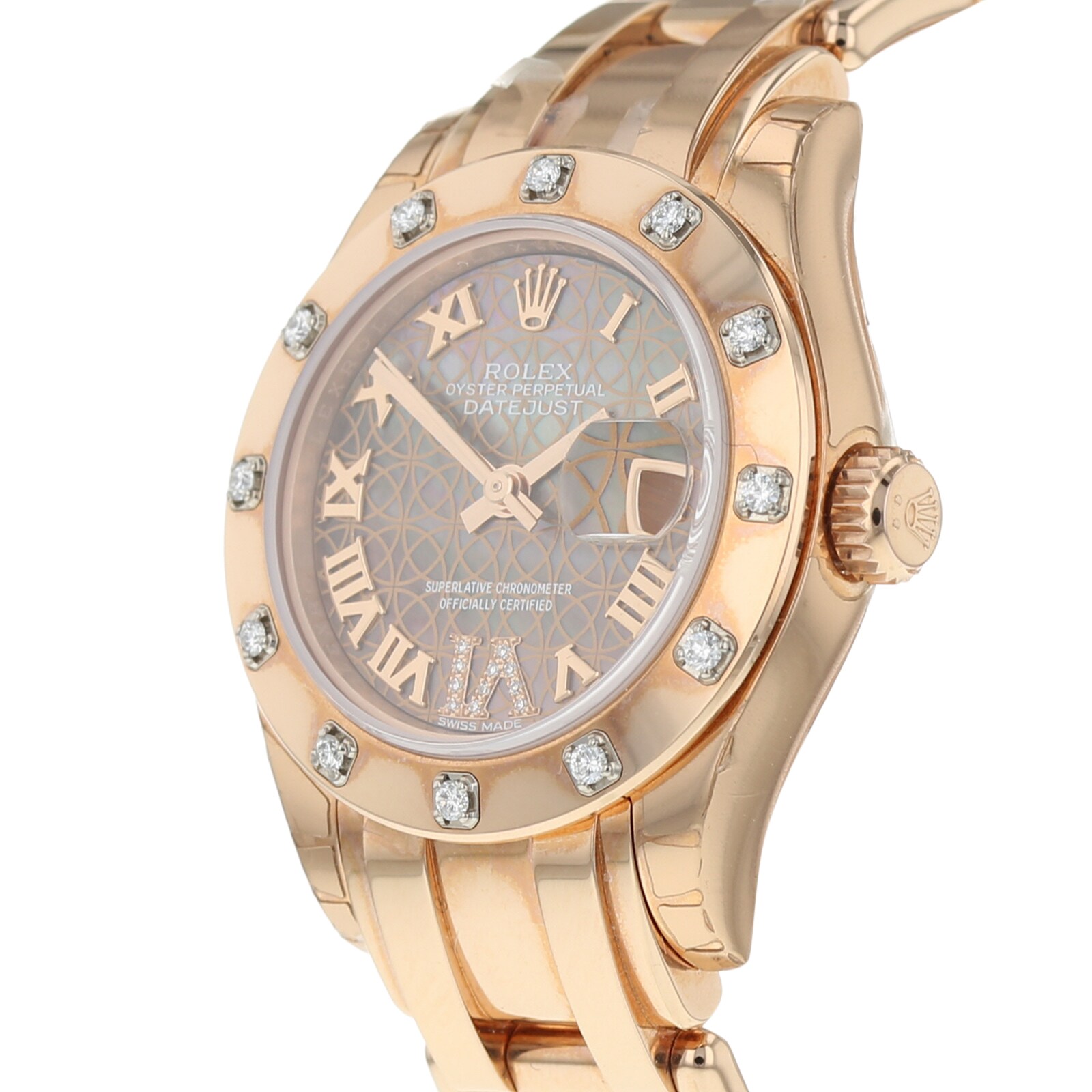 Pre-Owned Rolex Pre-Owned Rolex Datejust Pearlmaster Ladies Watch 80315