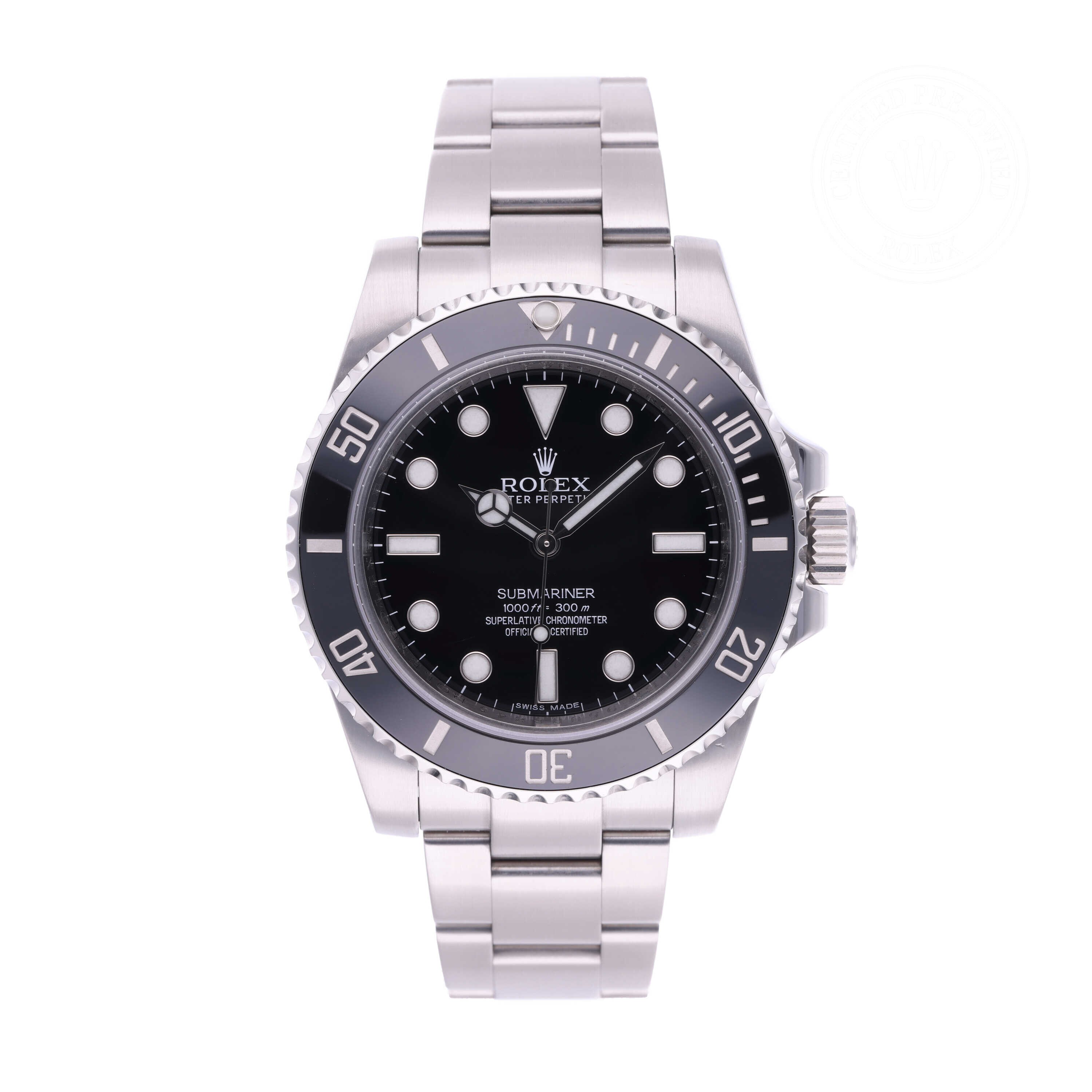 Rolex Submariner Official Certified Pre-Owned