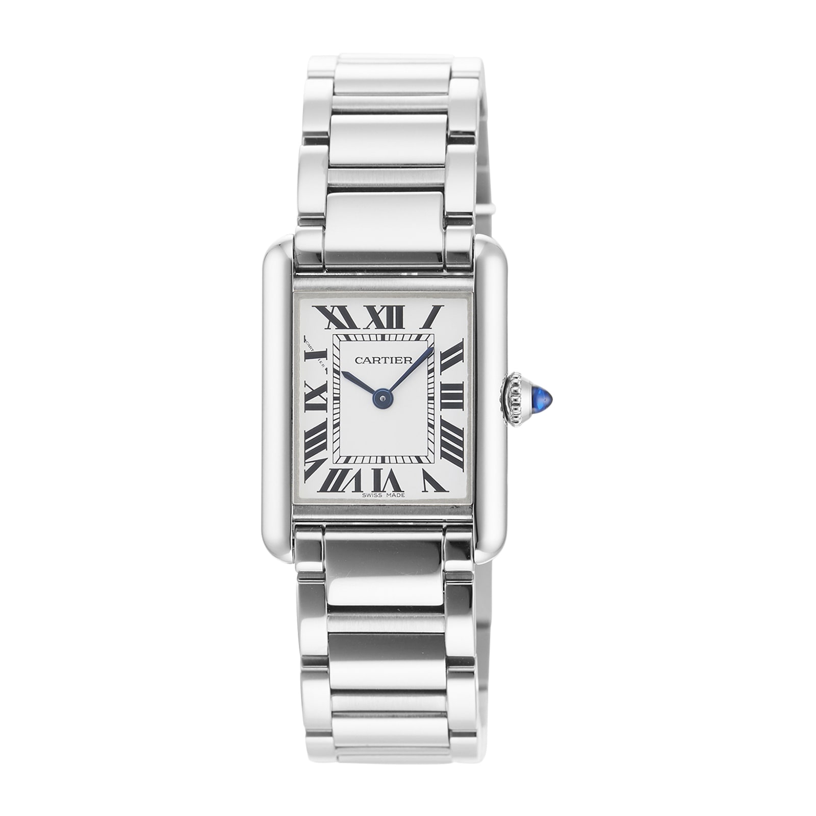 Cartier Ladies White Dial Two Tone Silver/Gold Stainless Steel Bracele –  ELI ADAMS JEWELERS