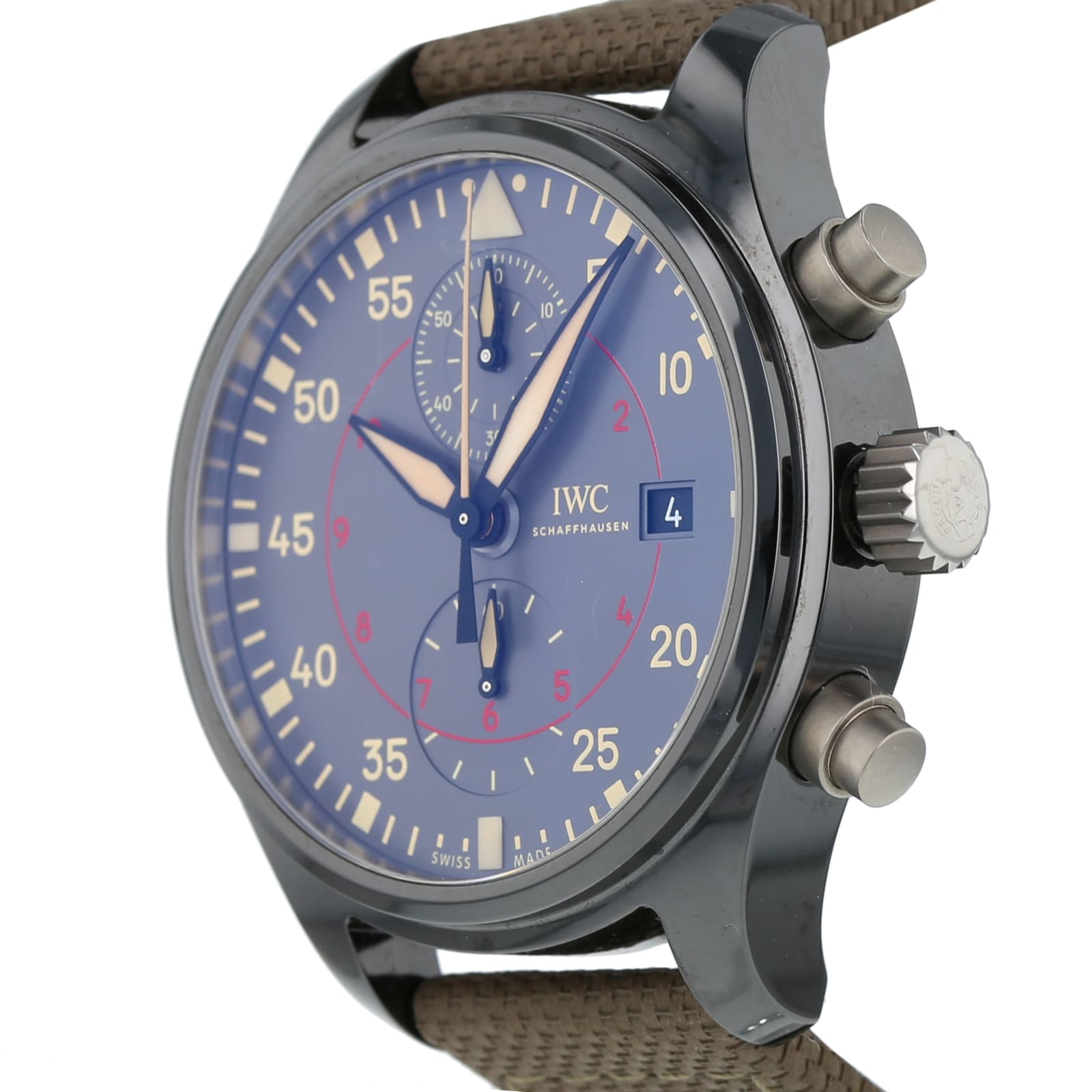 Pre Owned IWC Pilot s Watch Chronograph TOP GUN Miramar Mens Watch IW389002 IW389002 24 06 21 015 Watches Of Switzerland UK