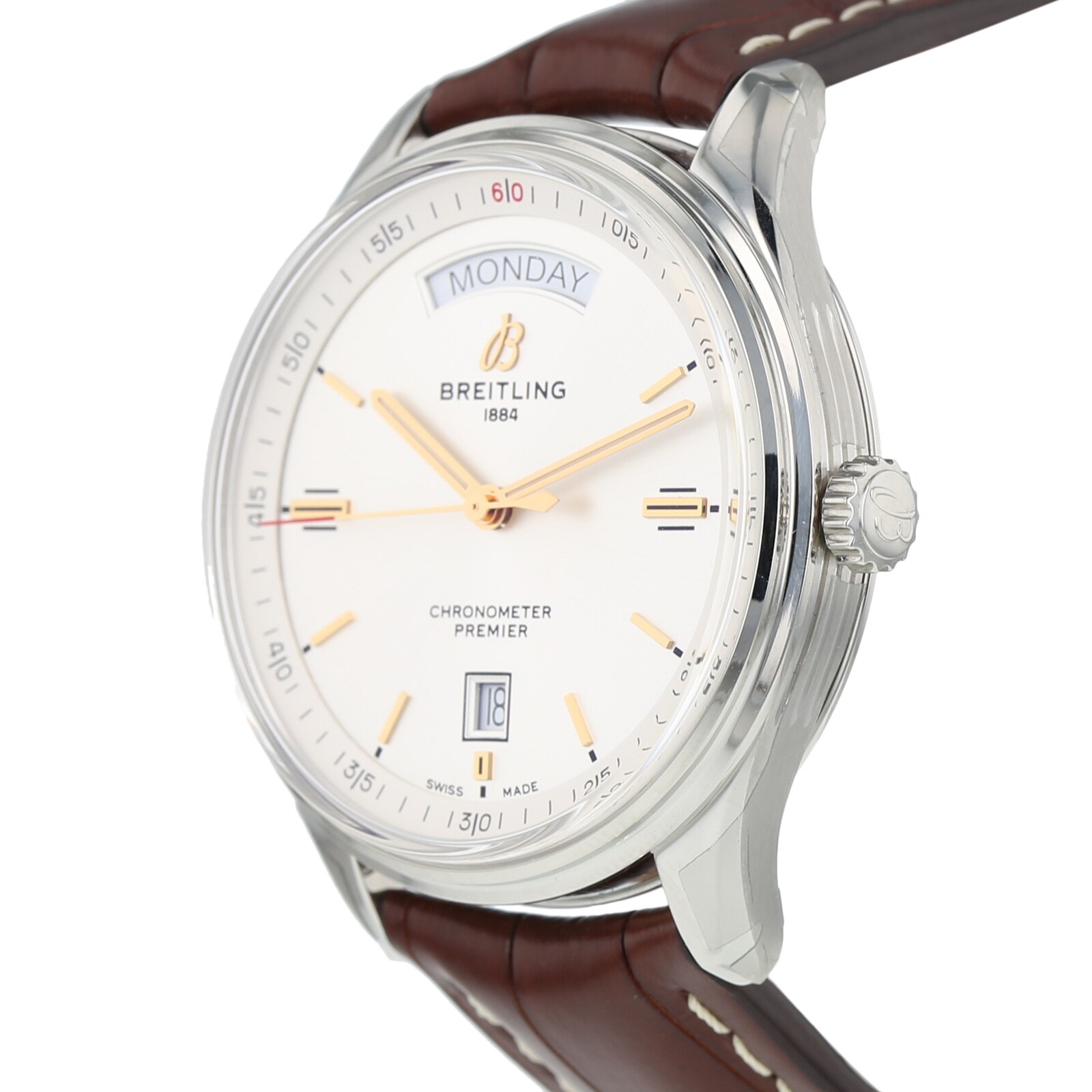 Pre-Owned Breitling Premier Day-Date Mens Watch A45340211G1P1 Pre-Owned Breitling Premier Day-Date Mens Watch A45340211G1P1