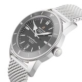 Pre-Owned Breitling Superocean Heritage B20 Black Steel Mens Watch AB2020121B1A1
