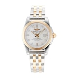 Pre-Owned Breitling Galactic White Mother of Pearl Steel & Rose Gold Ladies Watch C7234812/A792