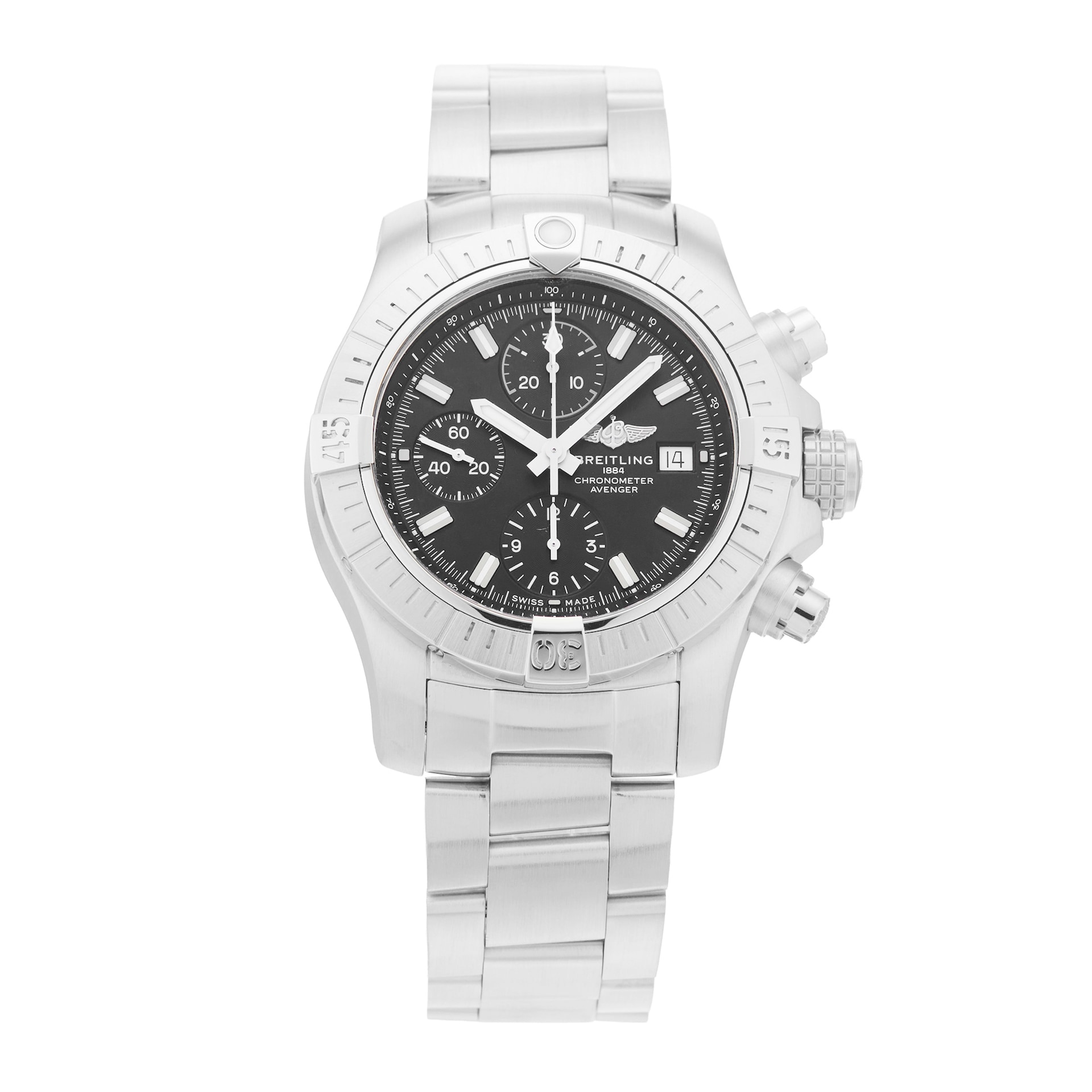 Pre-Owned Breitling Avenger Chronograph 43mm Stainless Steel Pre-Owned Breitling Avenger Chronograph 43mm Stainless Steel