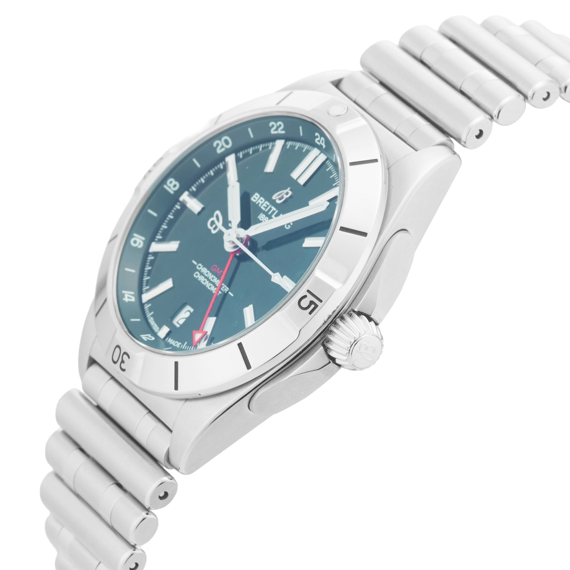 Pre-Owned Breitling Chronomat Automatic GMT 40mm Stainless Steel Pre-Owned Breitling Chronomat Automatic GMT 40mm Stainless Steel