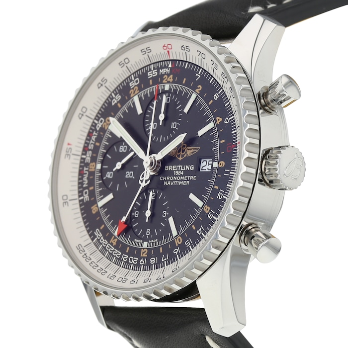 Pre-Owned Breitling Pre-Owned Breitling Navitimer World Mens Watch A24322