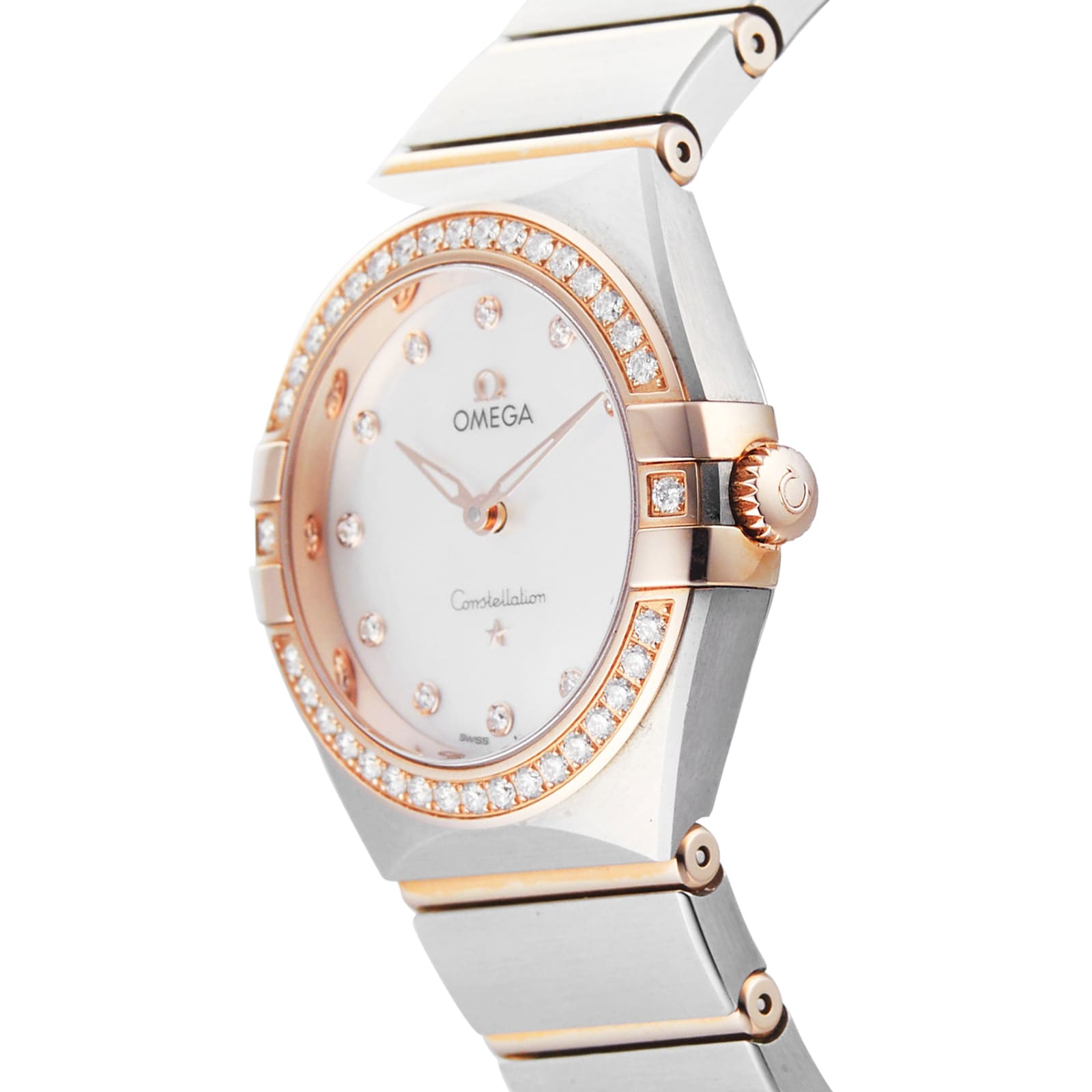 Omega constellation ladies discount watch with diamonds