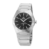 Pre-Owned Omega Pre-Owned Omega Constellation Black Steel Mens Watch 131.10.39.20.01.001