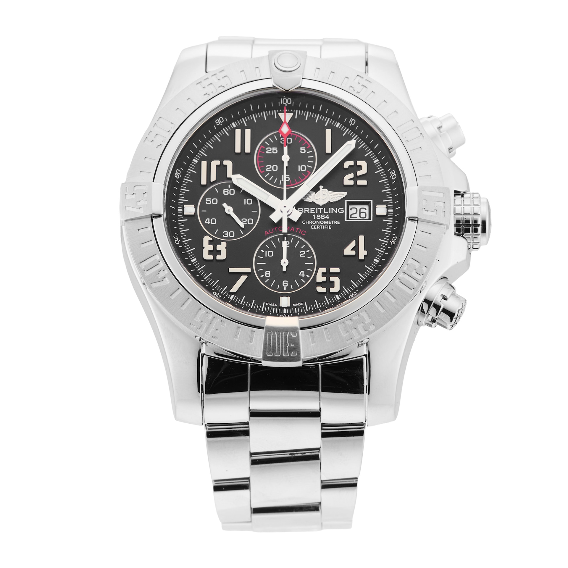 Pre-Owned Breitling Super Avenger II 48mm Stainless Steel