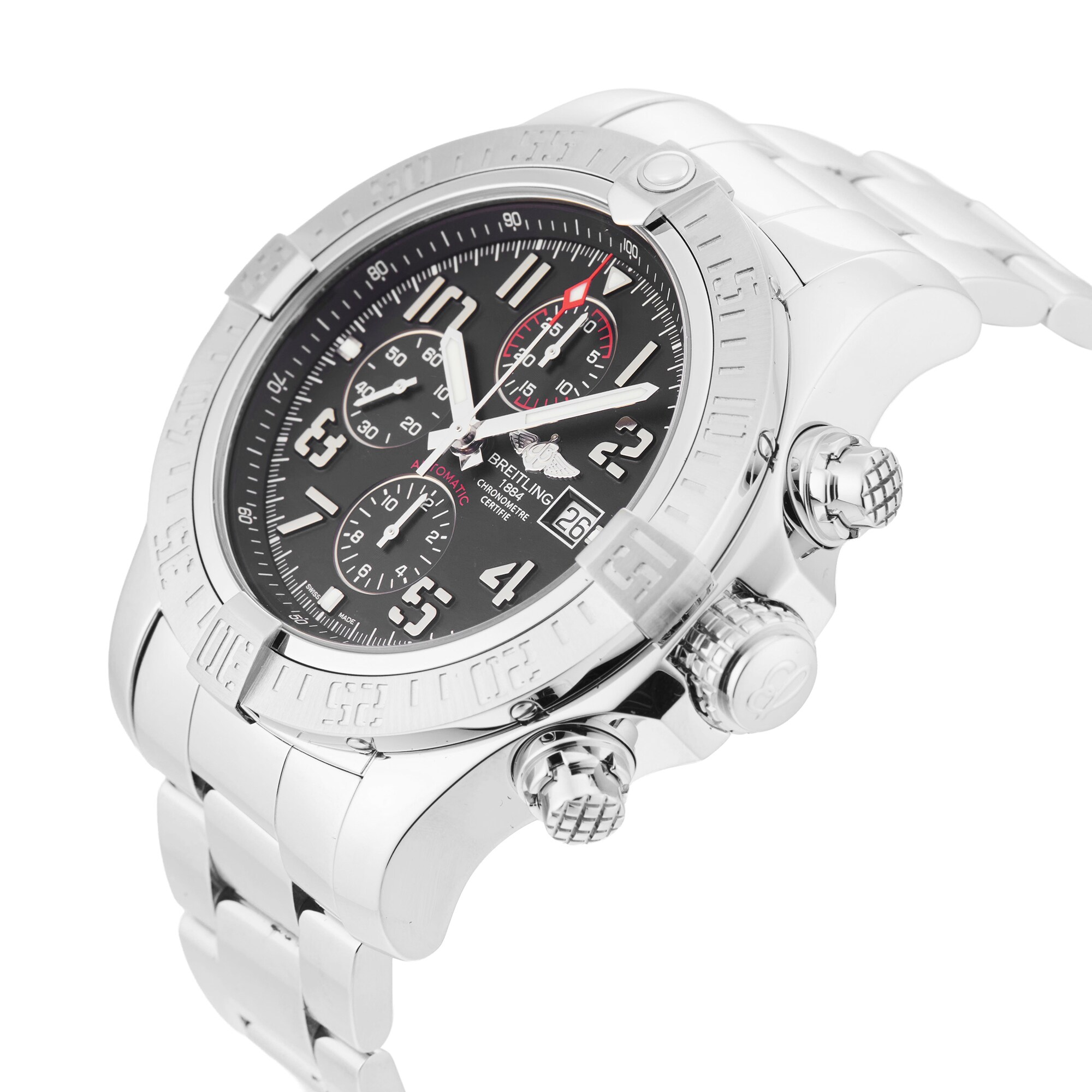Pre-Owned Breitling Super Avenger II 48mm Stainless Steel Pre-Owned Breitling Super Avenger II 48mm Stainless Steel