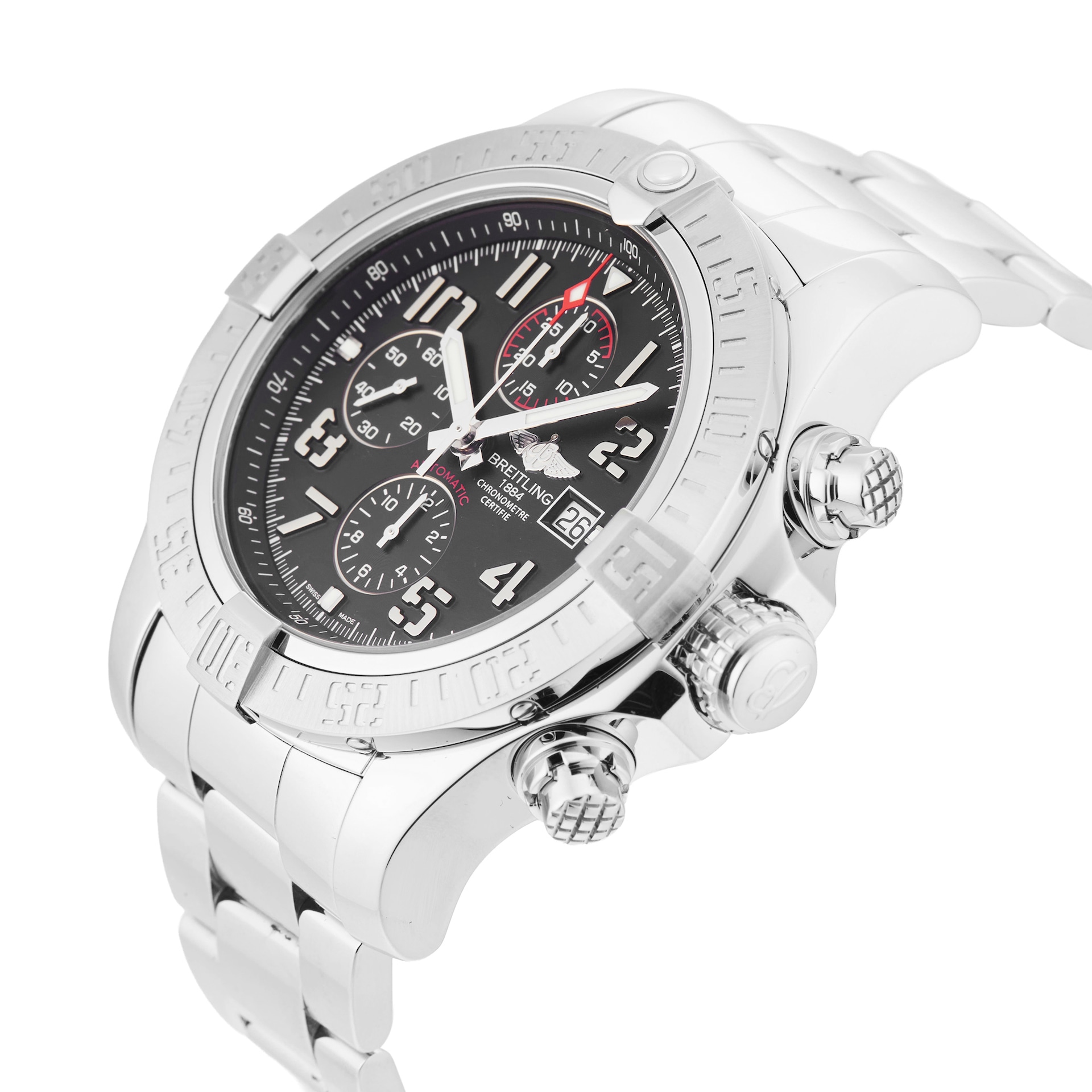 Pre-Owned Breitling Super Avenger II 48mm Stainless Steel
