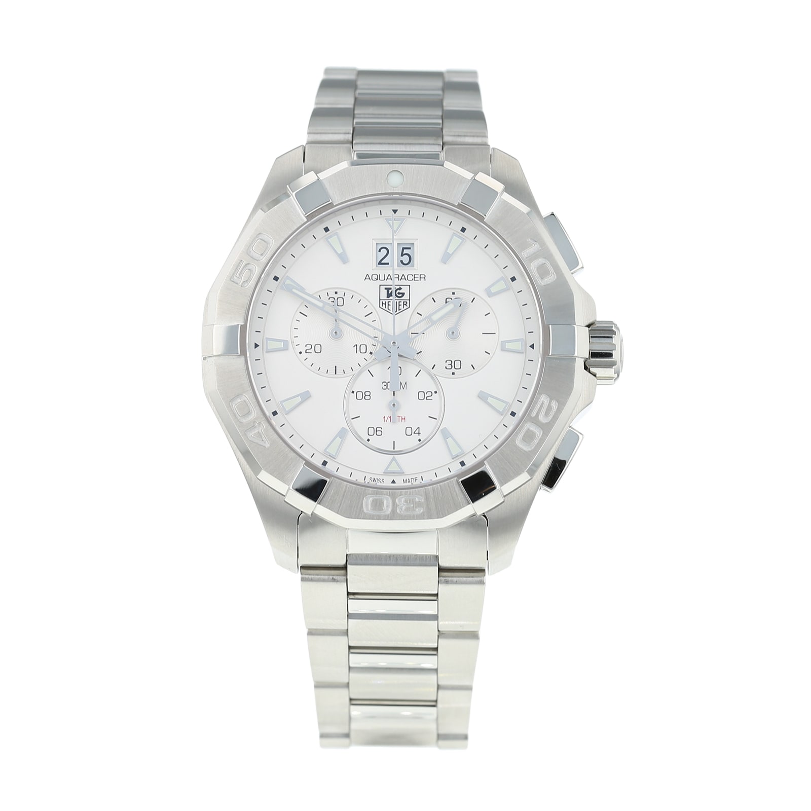 Pre Owned TAG Heuer Aquaracer Chronograph Mens Watch CAY1111 CAY1111.BA0925P 120718 Mappin and Webb