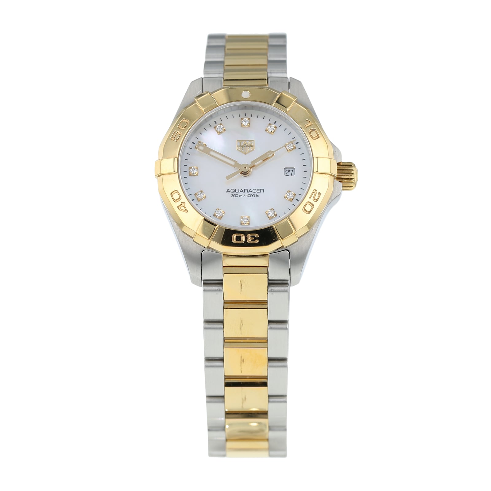 Tag Heuer Aquaracer Ladies 18K Yellow Gold and Steel Watch WBD1421.BB0321