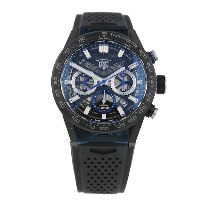 Pre-Owned TAG Heuer Carrera Heuer 02 'Carbon Collection' Limited Edition Mens Watch CBG2017