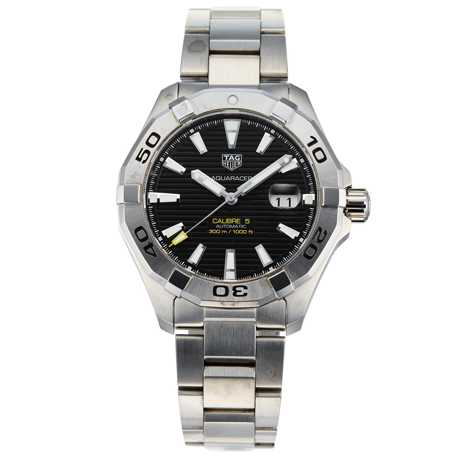 Pre Owned TAG Heuer Aquaracer Calibre 5 Mens Watch WAY2010BA0927