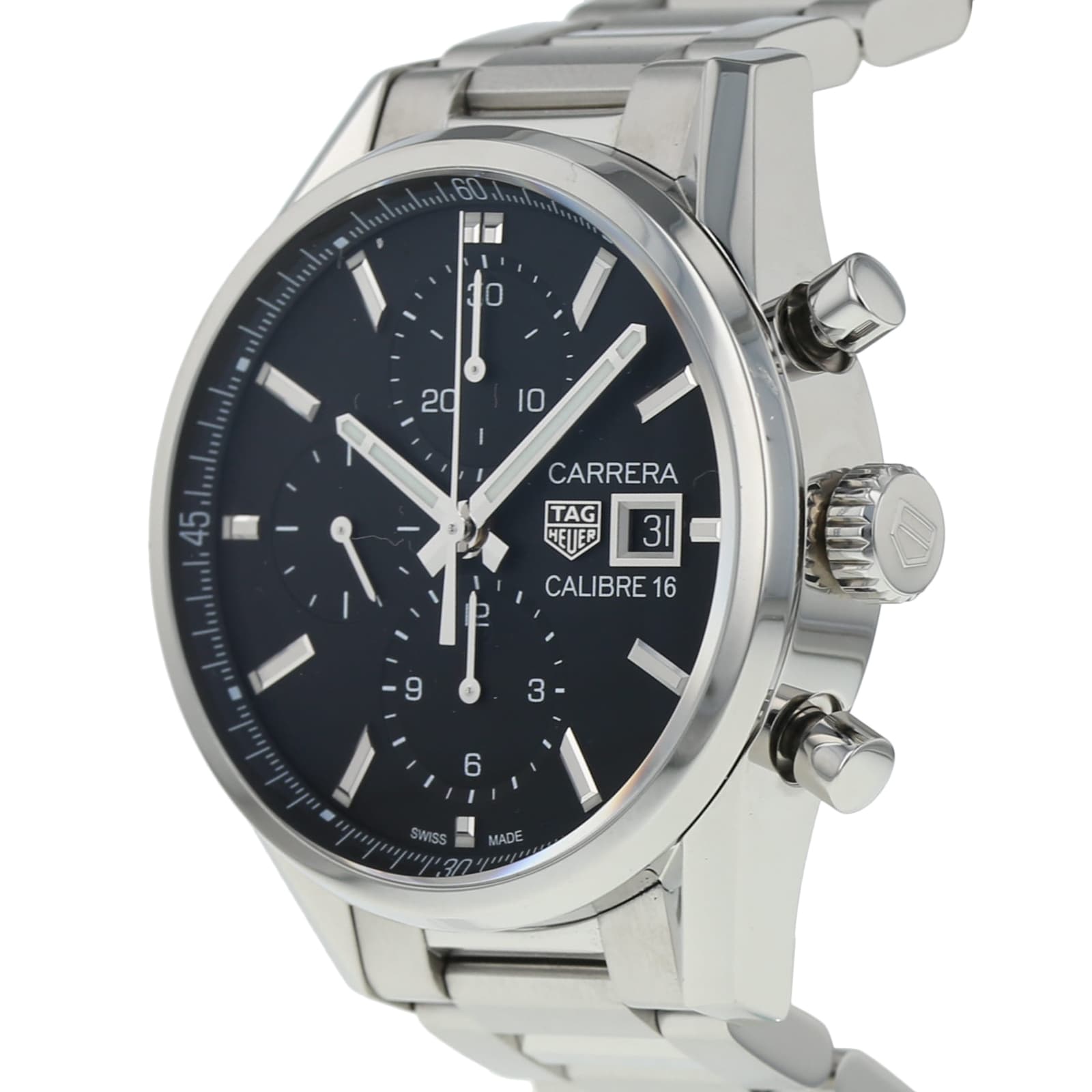 Pre-Owned TAG Heuer Carrera Calibre 16 Mens Watch CBK2110.BA0715