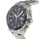 Pre-Owned TAG Heuer Pre-Owned TAG Heuer Aquaracer Chronograph Calibre 16 Black Steel Mens Watch  CAY211A.BA0927
