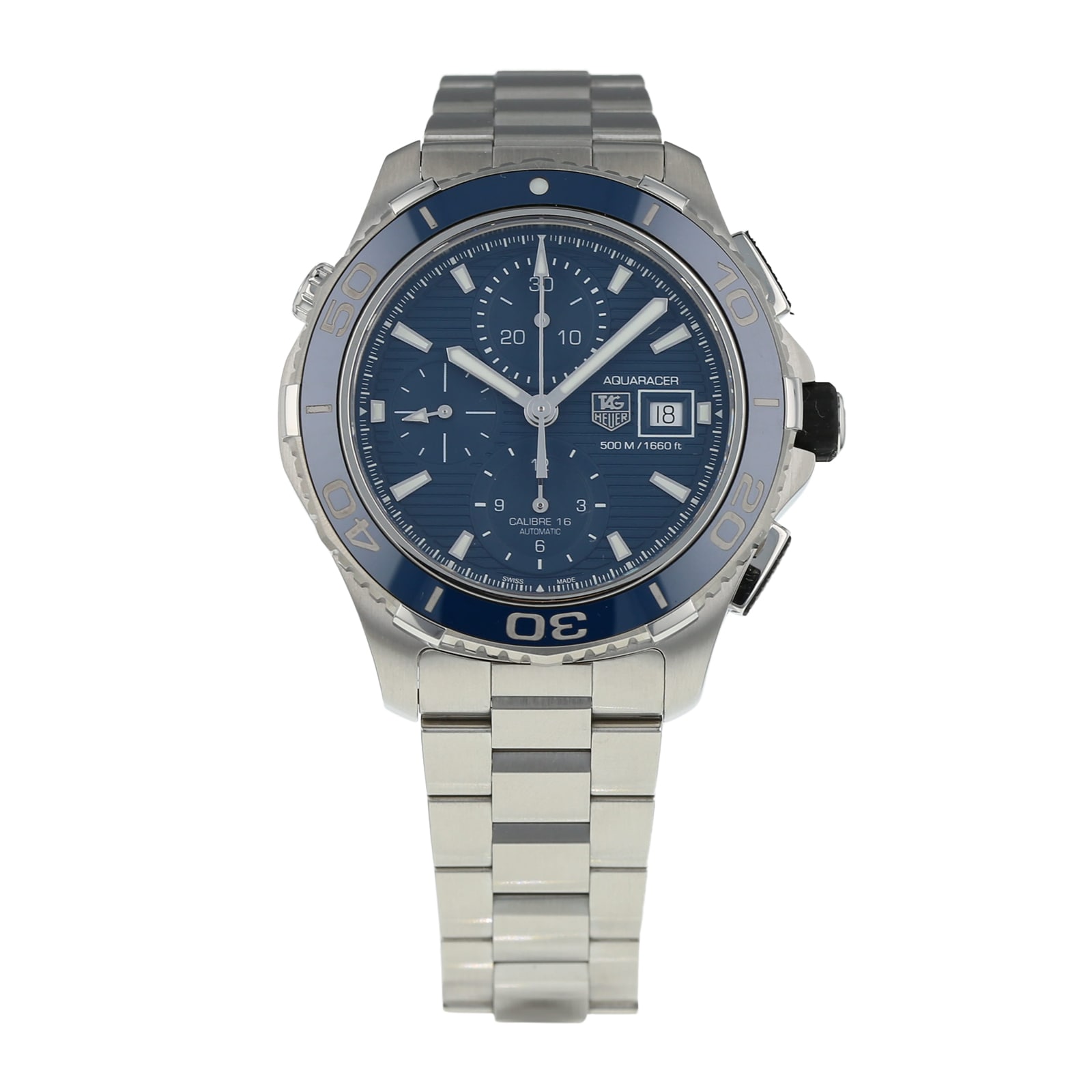 TAG Heuer Link Calendar - Silver Dial - Model Ref: WAT2111 - Box and B –  Vintage Watch Specialist