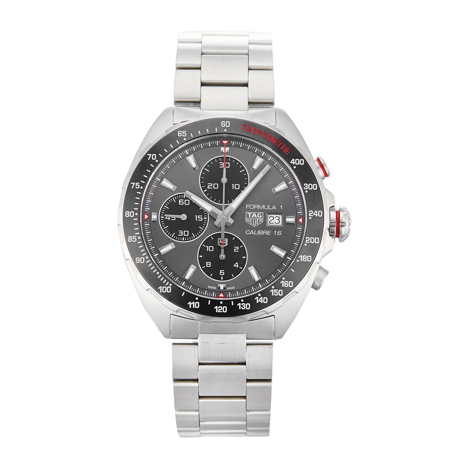 Pre-Owned TAG Heuer Formula 1 Calibre 16 Grey Steel and Ceramic Mens Watch CAZ2012.BA0876
