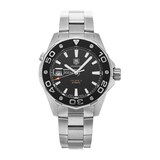Pre-Owned TAG Heuer Aquaracer Calibre 5 Black Steel Mens Watch  WAJ2110.BA0870