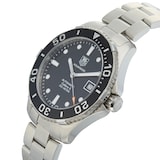Pre-Owned TAG Heuer Aquaracer Black Calibre 5 Steel Mens Watch WAN2110.BA0822