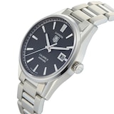 Pre-Owned TAG Heuer Carrera Calibre 5 Black Steel Mens Watch WAR211A.BA0782