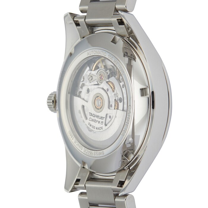 Pre-Owned TAG Heuer Carrera Calibre 5 Silver Steel Mens Watch WAR211B.BA0782