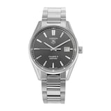 Pre-Owned TAG Heuer Carrera Calibre 5 Grey Steel Mens Watch WAR211C.BA0782