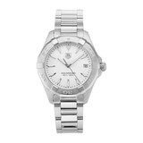 Pre-Owned TAG Heuer Aquaracer Quartz White Mother of Pearl Steel Ladies Watch WAY1312.BA0915