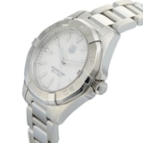 Pre-Owned TAG Heuer Aquaracer Quartz White Mother of Pearl Steel Ladies Watch WAY1312.BA0915
