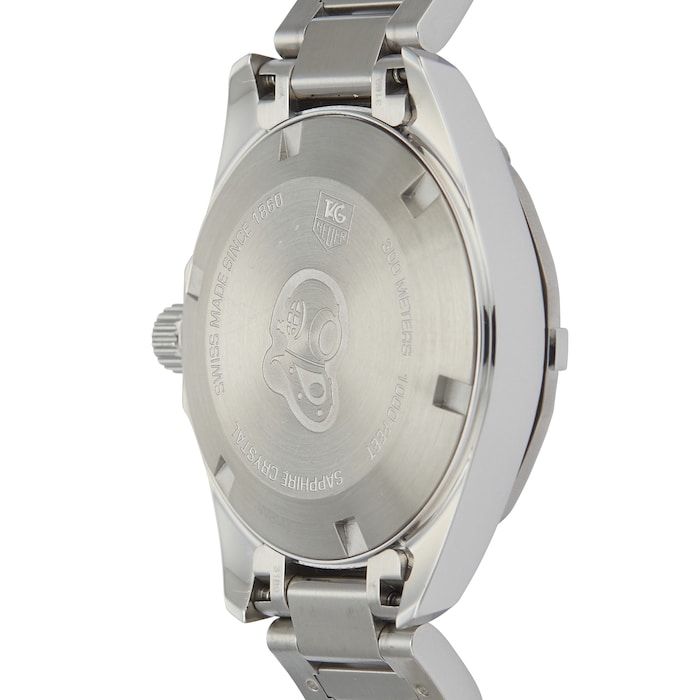 Pre-Owned TAG Heuer Aquaracer Quartz White Mother of Pearl Steel Ladies Watch WAY1312.BA0915