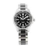 Pre-Owned TAG Heuer Aquaracer Black Steel and Ceramic Quartz Ladies Watch WAY131G.BA0913