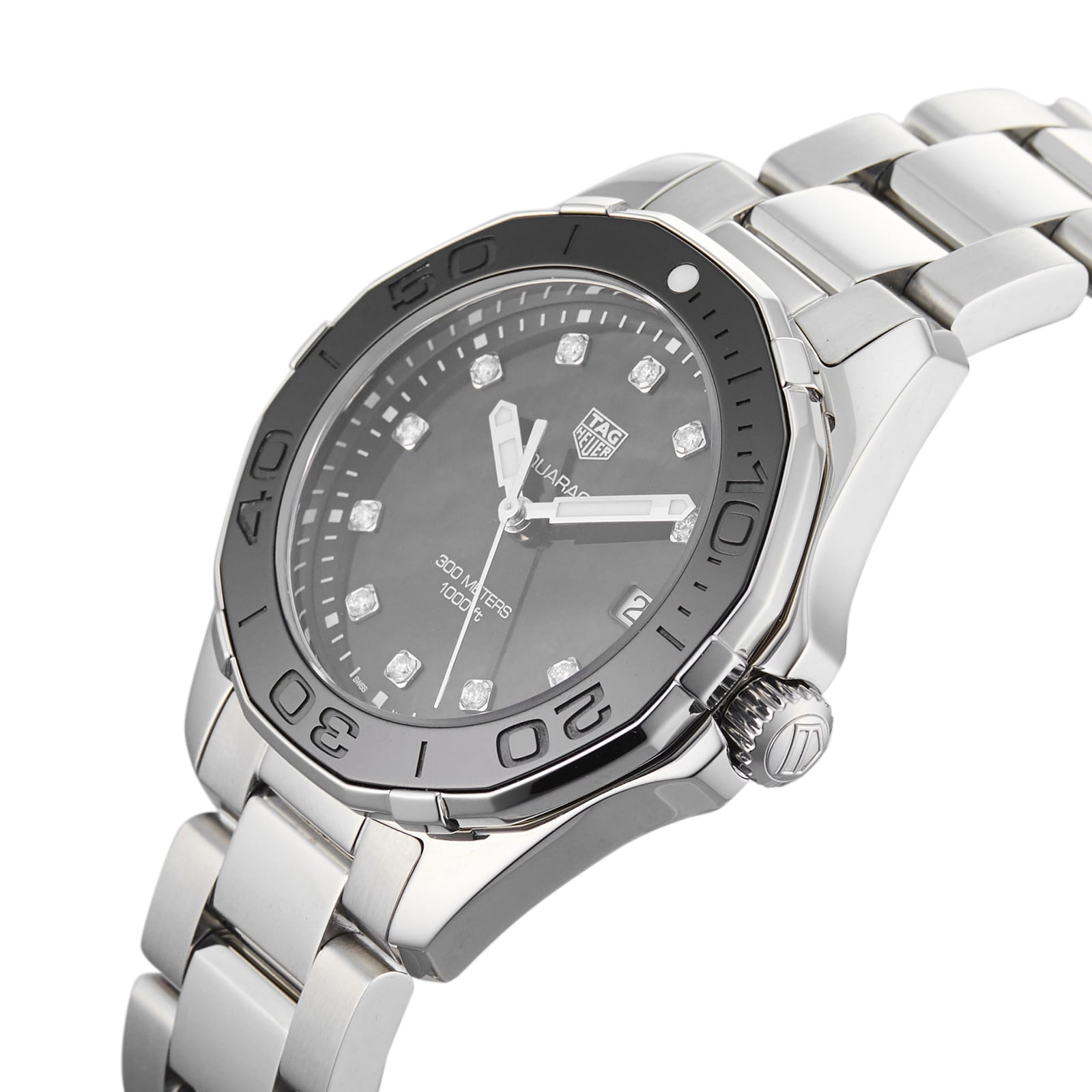 Tag heuer black shop mother of pearl