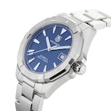 Pre-Owned TAG Heuer Aquaracer Calibre 5 Blue Steel Mens Watch WAY2112.BA0928