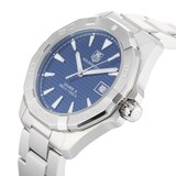 Pre-Owned TAG Heuer Aquaracer Calibre 5 Blue Steel Mens Watch WAY2112.BA0928