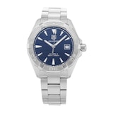 Pre-Owned TAG Heuer Aquaracer Calibre 5 Blue Steel Mens Watch WAY2112.BA0928