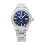 Pre-Owned TAG Heuer Aquaracer Calibre 5 Blue Steel Mens Watch WAY2112.BA0928