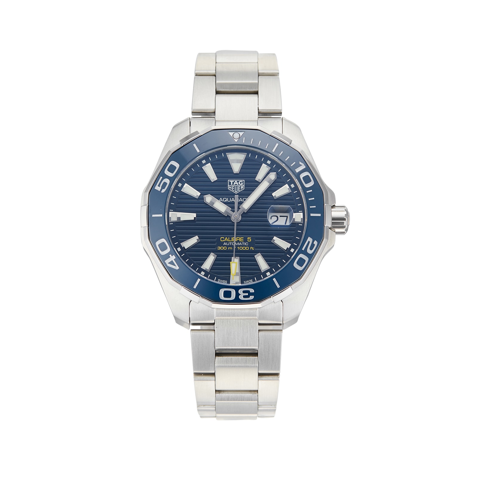 Pre owned tag heuer aquaracer calibre 5 hot sale