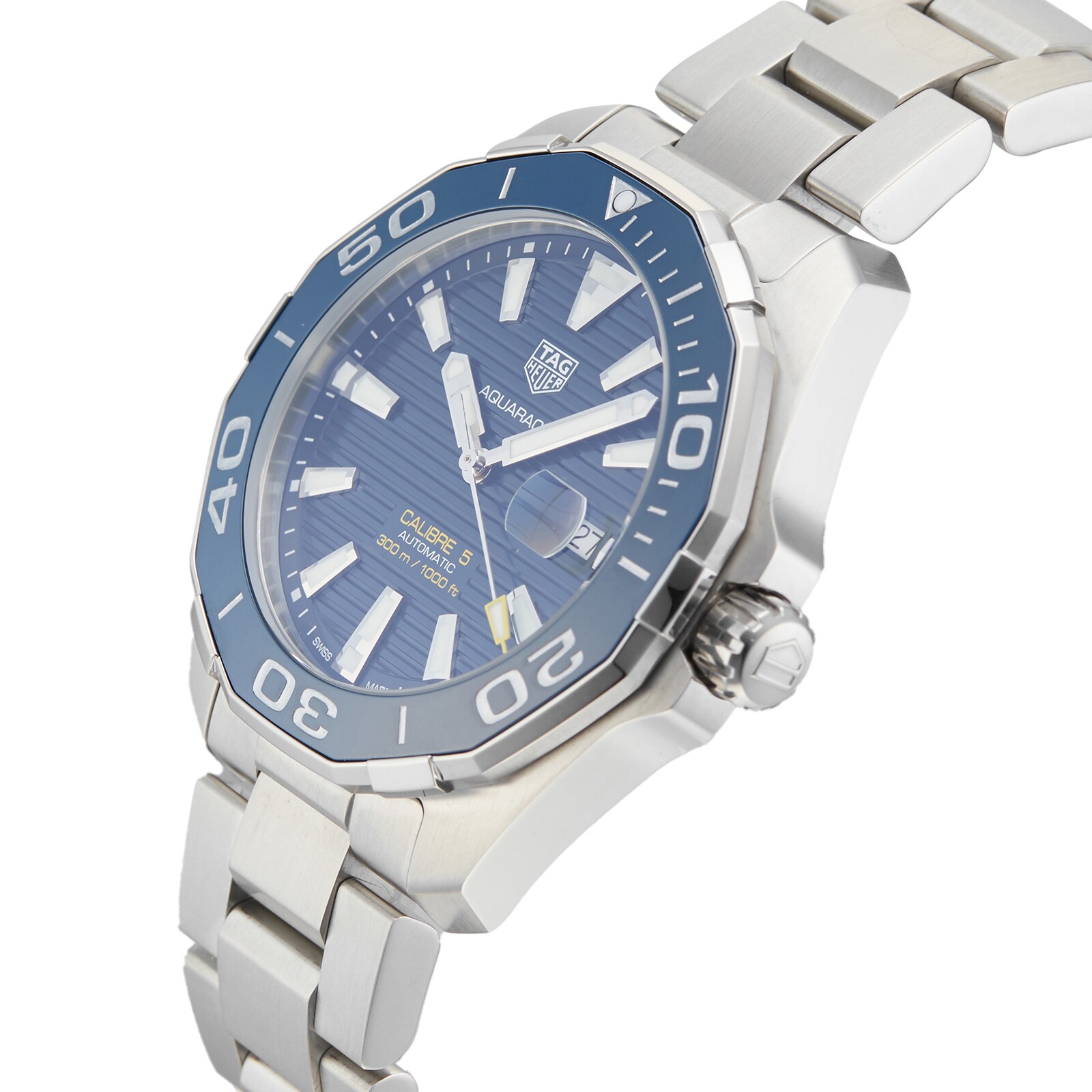 Pre-Owned TAG Heuer Aquaracer Calibre 5 Mens Watch WAY201B.BA0927