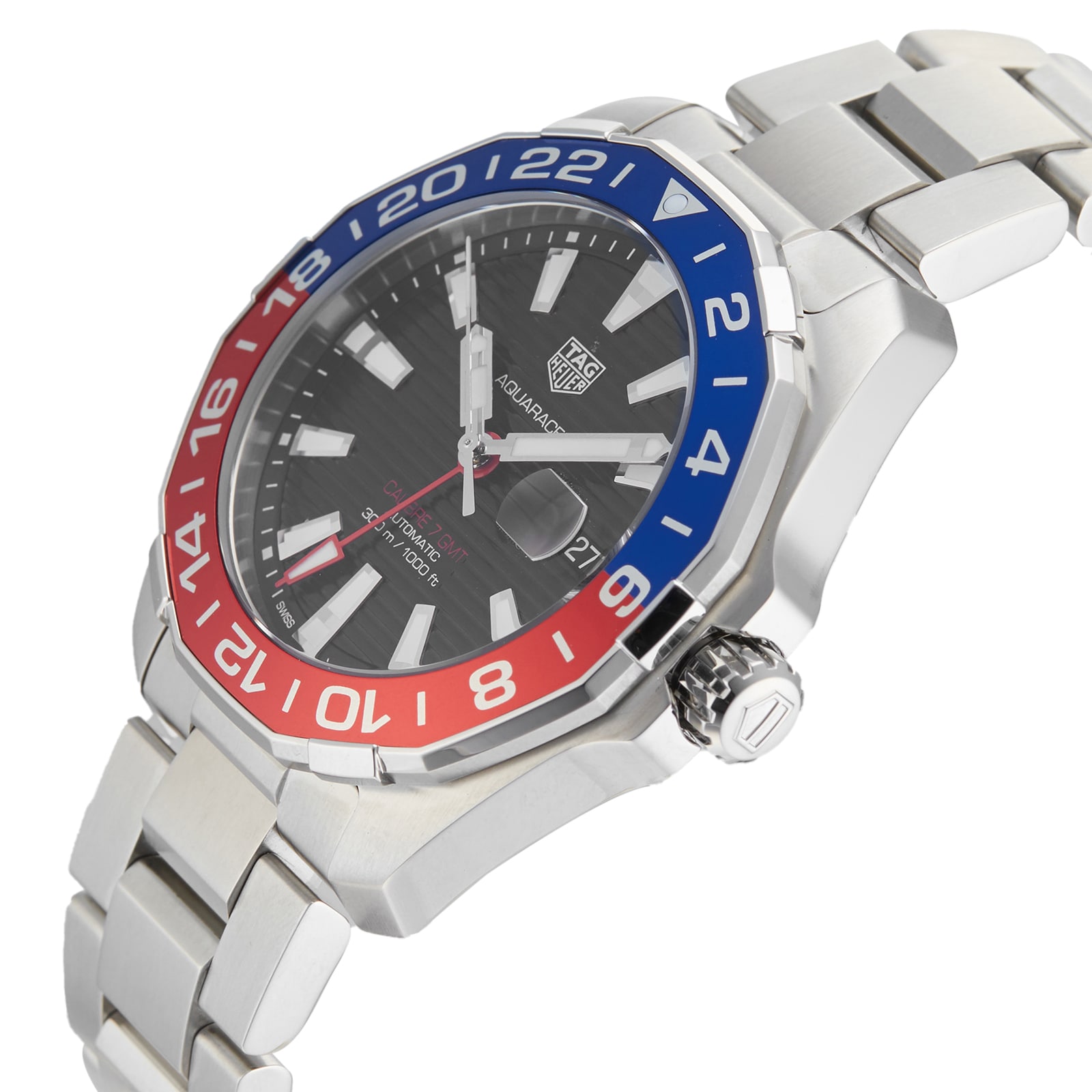 Pre-Owned TAG Heuer Aquaracer Calibre 7 GMT Mens Watch WAY201F.BA0927