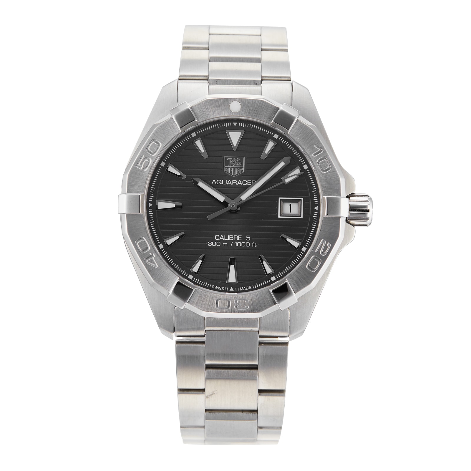 Pre-Owned TAG Heuer Aquaracer Calibre 5 Mens Watch WAY2113.BA0928