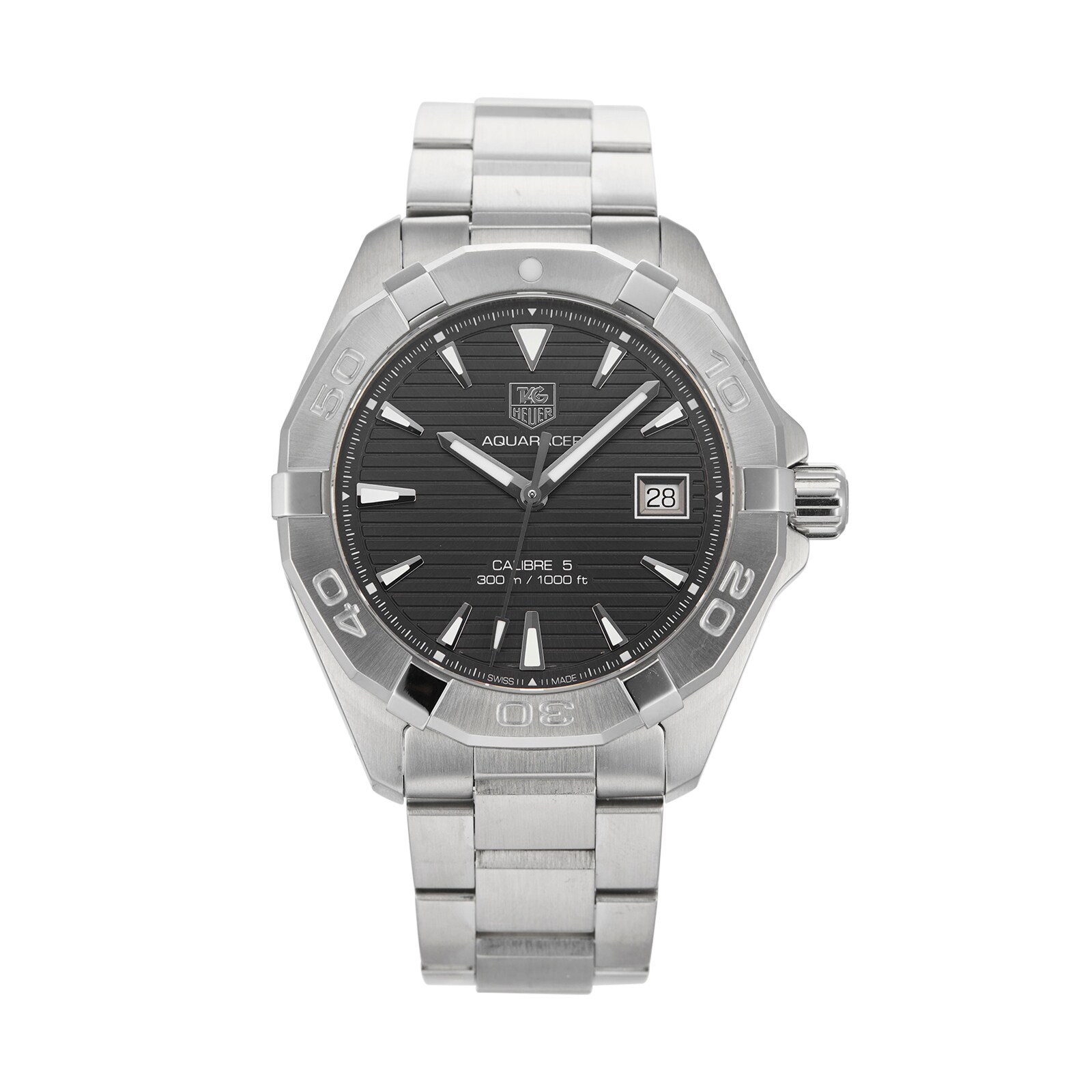 Pre-Owned TAG Heuer Aquaracer Calibre 5 Mens Watch WAY2113.BA0928