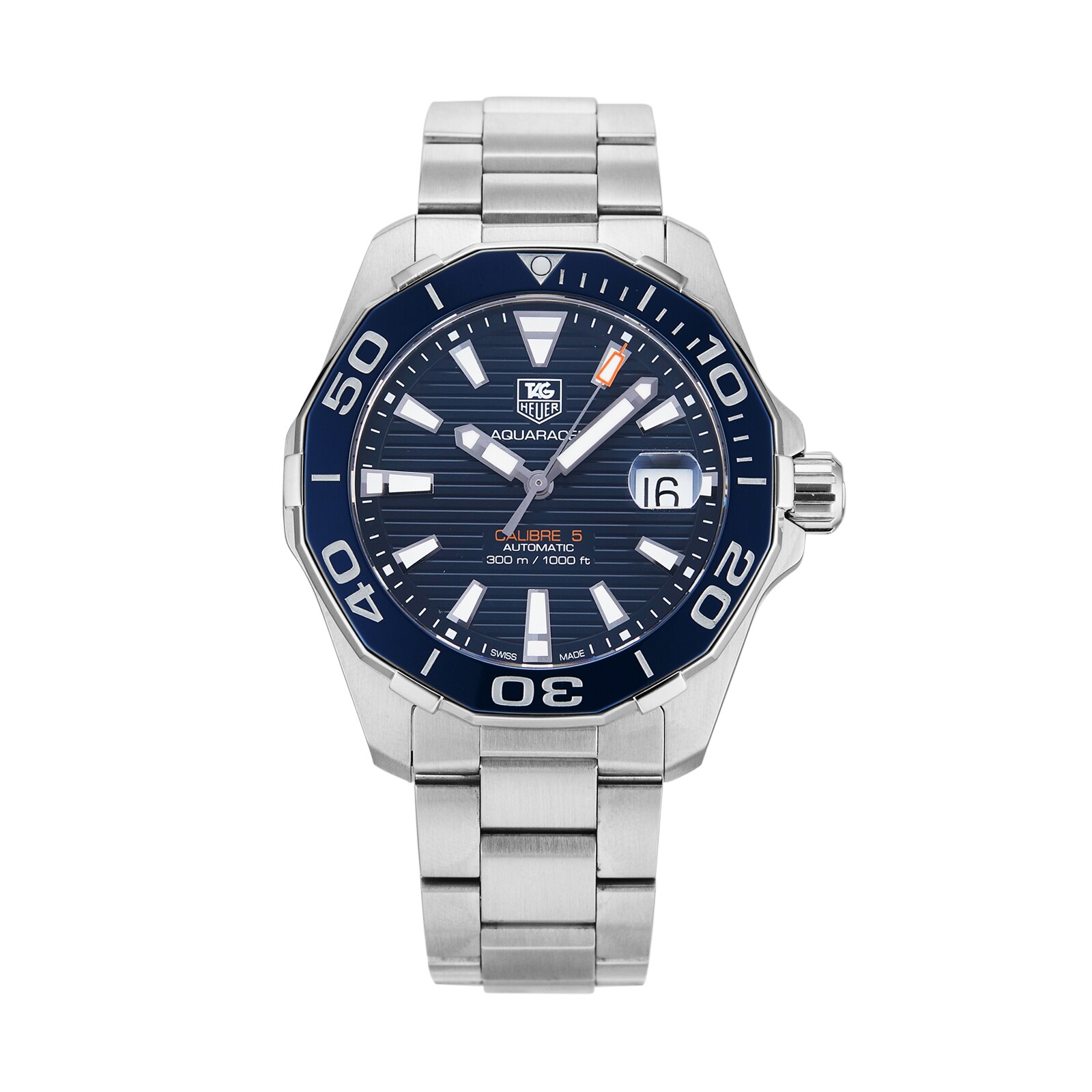 Pre-Owned TAG Heuer Pre-Owned TAG Heuer Aquaracer Mens Watch WAY211C.BA0928 Pre-Owned TAG Heuer Pre-Owned TAG Heuer Aquaracer Mens Watch WAY211C.BA0928
